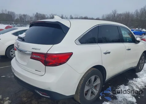 2016 Acura Mdx Acurawatch Plus Package from USA, damaged, VIN 5FRYD4H22GB014271